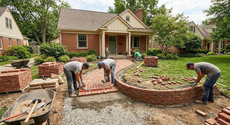 Brick Hardscaping Installation in Stamford, CT