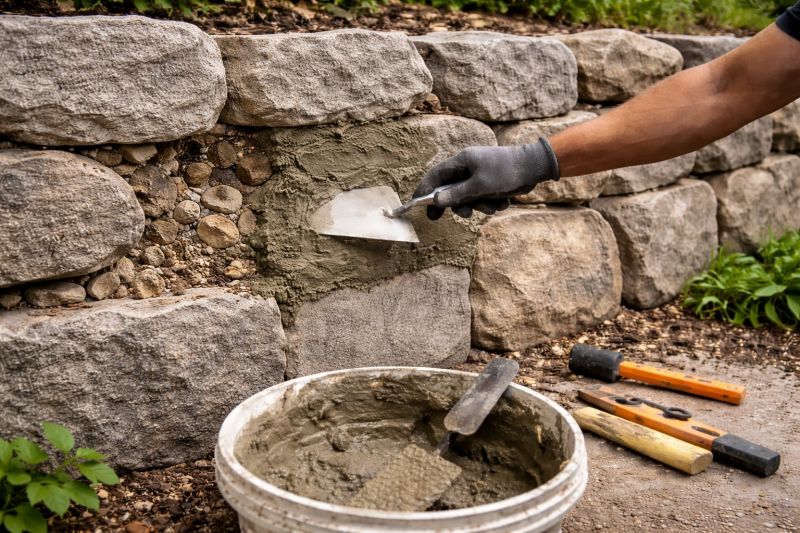 Brick Retaining Wall Repair in Cleveland, OH