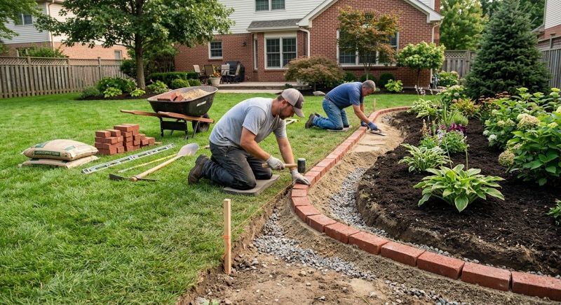 Stone Edging Installation in Boston, MA